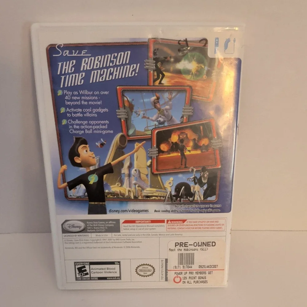 Disney Meet the Robinsons Nintendo Wii Game CIB Complete w/ Manual RVL-RMEE-USA